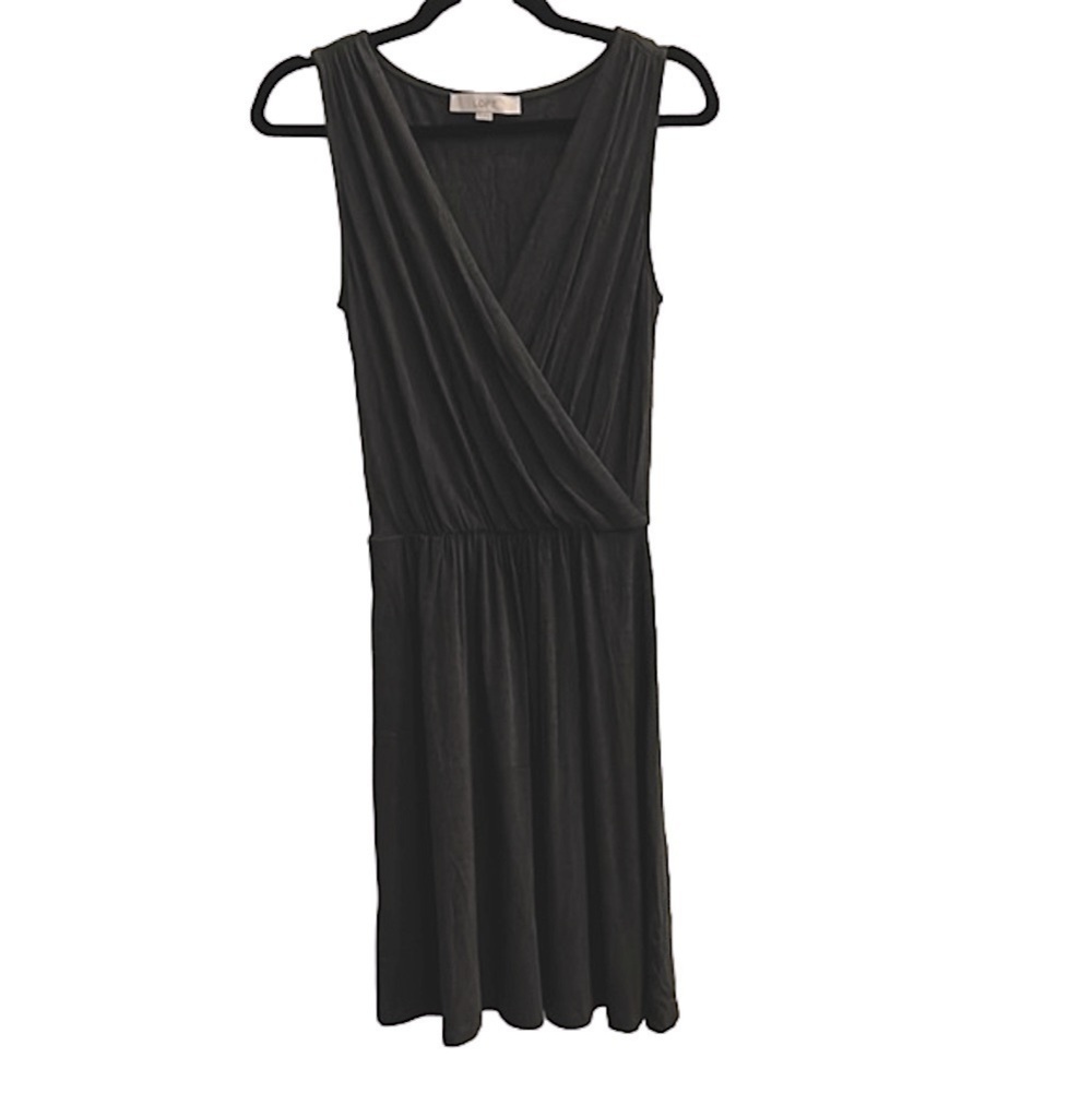 Loft Dark Gray Sleeveless Dress
